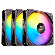 KIT 3 VENTILADORES AUXILIAR P12 A-RGB NEGRO ANTEC (Espera 4 dias)