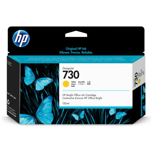 HP nº730 130-ml Yellow Ink Cartridge-IR20 HP nº730 130-ml Yellow Ink Cartridge