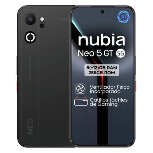 ZTE NUBIA NEO 5 GT 5G 8+256 NEGRO (Espera 4 dias)