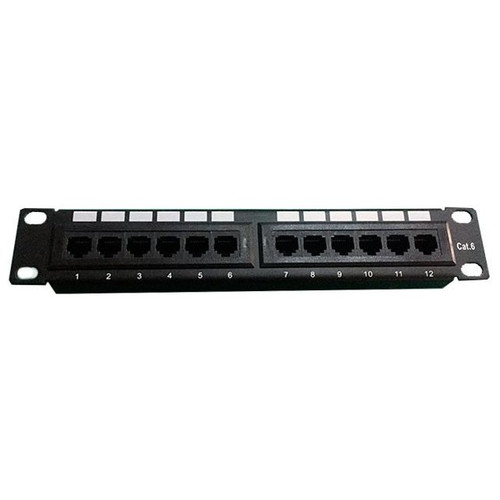 PEPEGREEN PATCH PANEL 10" 12 PUERTOS Cat 6 UTP