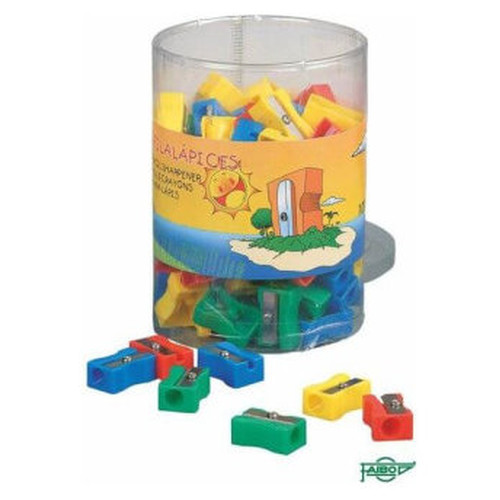 FAIBO Pack de 100 Sacapuntas plastico Faibo-IR25 FAIBO Pack de 100 Sacapuntas plastico Faibo