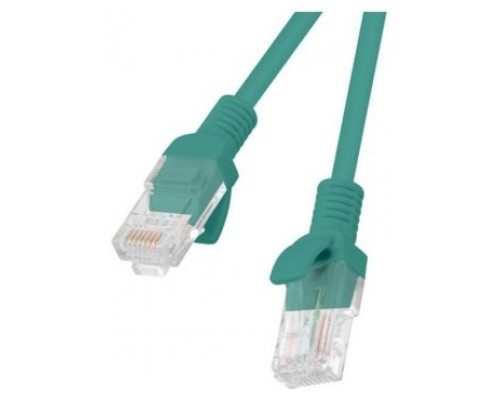 CABLE RED LANBERG LATIGUILLO CAT.6 UTP 5M VERDE FLUKE  PASSED