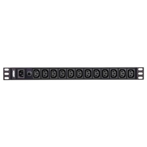 Aten PE0112G unidad de distribuci&oacute;n de energ&iacute;a (PDU) 1U Negro 12 salidas AC (Espera 4 dias)