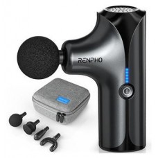 RENPHO MINI - MASSAGE GUN - 4 HEADS - 5 SPEEDS - BLACK (Espera 4 dias)