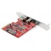 STARTECH TARJETA PCIE 1XUSBC 1XUSBA