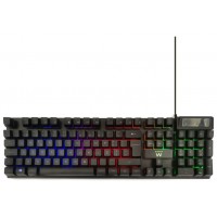 TECLADO GAMING EWENT USB RETROILUMINADO QUERTY PORTUGUES