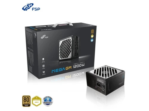 FSP MEGA-1200GM 1200W 80 PLUS GOLD FULL MODULAR ATX3.1 PCIE 5.1 12V-2X6 (Espera 4 dias)-SX20 FSP MEGA-1200GM 1200W 80 PLUS GOLD FULL MODULAR ATX3.1 PCIE 5.1 12V-2X6 (Espera 4 dias)
