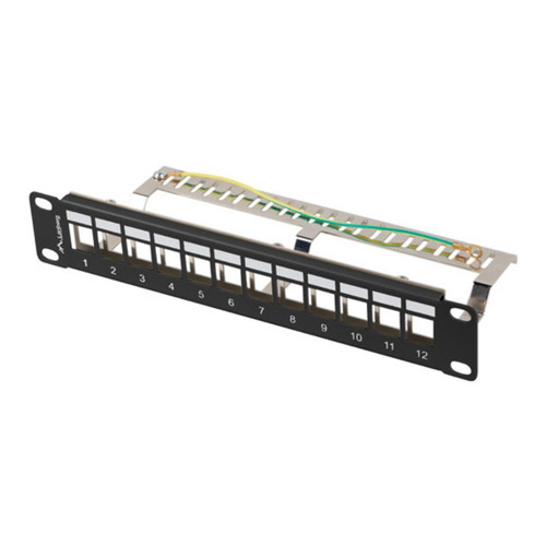 PATCH PANEL LANBERG 12 PUERTOS 1U RACK 10 FTP PARA MODULOS KEYSTONE NEGRO-SX31 PATCH PANEL LANBERG 12 PUERTOS 1U RACK 10 FTP PARA MODULOS KEYSTONE NEGRO