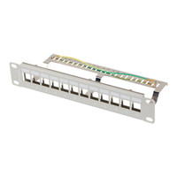 PATCH PANEL LANBERG 12 PUERTOS 1U RACK 10" FTP PARA MODULOS KEYSTONE GRIS-SX30 PATCH PANEL LANBERG 12 PUERTOS 1U RACK 10" FTP PARA MODULOS KEYSTONE GRIS