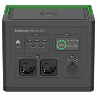 SCHNEIDER OFFGRID PORTABLE POWER STATION 500, 517 WH LITHIUM-ION, 2 SCHUKO, SINEWAVE (Espera 4 dias)