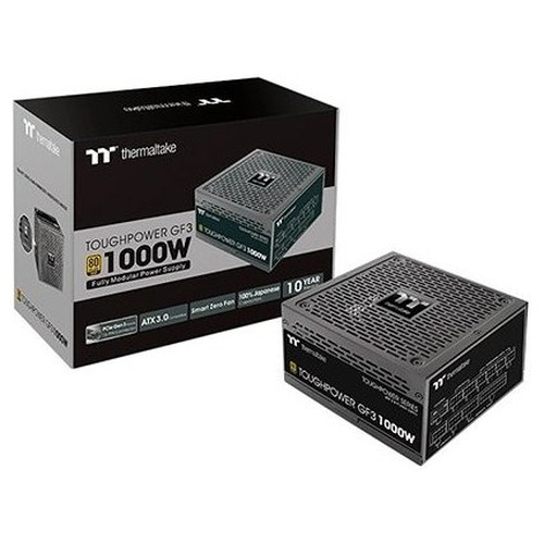 FUENTE ALIMENTACION THERMALTAKE TOUGH POWER GF3 1000W 80+ GOLD ATX NEGRO-SX20 FUENTE ALIMENTACION THERMALTAKE TOUGH POWER GF3 1000W 80+ GOLD ATX NEGRO