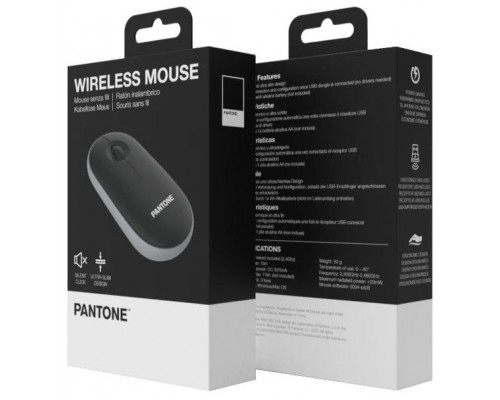Celly Raton Pantone Inalambrico Negro Click silen.