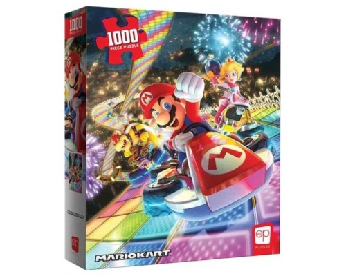 PUZZLE 1000 PIEZAS MARIO KART RAINBOW ROAD USAOPOLY REDSTRING PZ005-734-002200-06 (Espera 4 dias)