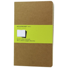 MOLESKINE Paq.3 libretas Cahier L lisas marron kraft-IR20 MOLESKINE Paq.3 libretas Cahier L lisas marron kraft