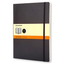 MOLESKINE Cuaderno Classic tapa blanda 192 paginas rayado x-large negro-IR20 MOLESKINE Cuaderno Classic tapa blanda 192 paginas rayado x-large negro