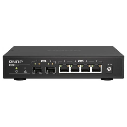 QNAP QSW-2104-2S Switch 2x10GbE SFP+ 4x2.5GbE-IA30 QNAP QSW-2104-2S Switch 2x10GbE SFP+ 4x2.5GbE