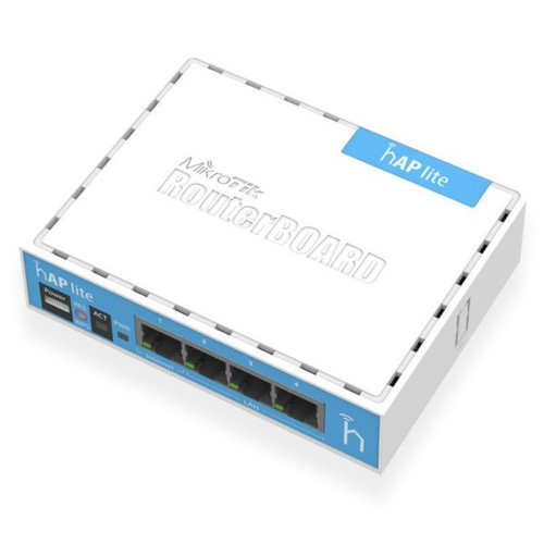MikroTik RB941-2nD hAP Lite 4x10/100 2.4GHz L4-IA30 MikroTik RB941-2nD hAP Lite 4x10/100 2.4GHz L4