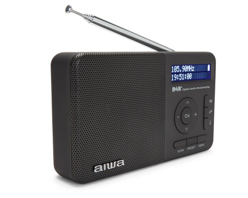 RADIO DIGITAL CON ALTAVOZ AIWA RD-40DAB/BK 50 MEMORIAS