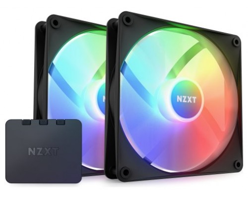 NZXT F140 RGB Core Carcasa del ordenador Ventilador 14 cm Negro 2 pieza(s) (Espera 4 dias)