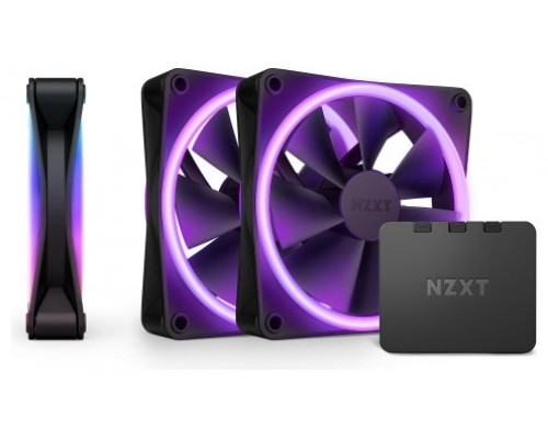 NZXT F120 RGB DUO Triple Pack Carcasa del ordenador Ventilador 12 cm Negro 3 pieza(s) (Espera 4 dias)