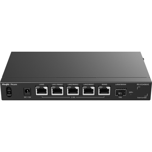 ROUTER RUIJIE REYEE RG-EG406XS 6-PORT MULTI-GIGABIT CLOUD MANAGED-SX30 ROUTER RUIJIE REYEE RG-EG406XS 6-PORT MULTI-GIGABIT CLOUD MANAGED