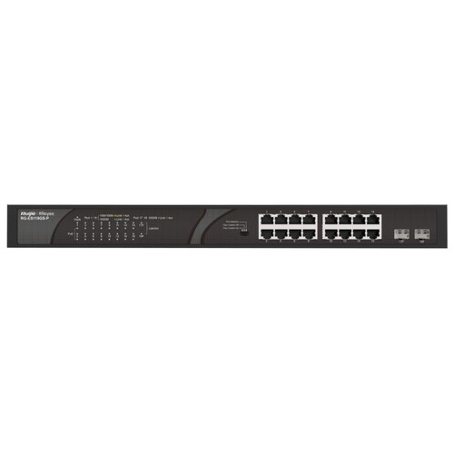 SWITCH RUIJIE REYEE RG-ES118GS-P GIGALAN 16p SFP 2p POE-SX30 SWITCH RUIJIE REYEE RG-ES118GS-P GIGALAN 16p SFP 2p POE
