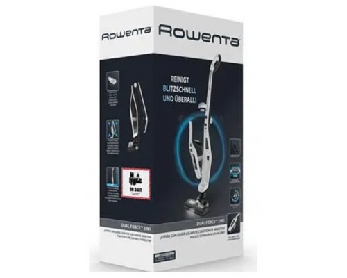 Aspirador Escoba Rowenta Dual Force 2 En 1 Blanca