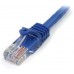 STARTECH CABLE 30CM RED ETH. CAT5E RJ45 SIN ENGANC