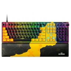 Razer Huntsman V2, PUBG: BATTLEGROUNDS Edition teclado Juego USB QWERTY Inglés de EE. UU. Negro, Amarillo (Espera 4 dias)