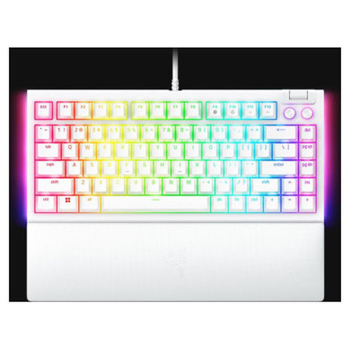 TECLADO RAZER BLACKWIDOW V4 75% BLANCO (USA) (RZ03-05001700-R3M1) (Espera 4 dias)