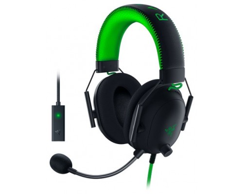 Razer BlackShark V2 Auriculares Diadema Conector de 3,5 mm Negro, Verde (Espera 4 dias)