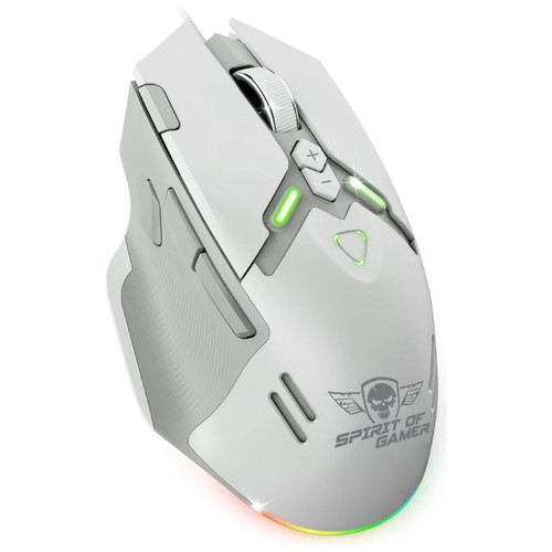 Spirit of Gamer Ratón Elite M60 Blanco RGB-IA30 Spirit of Gamer Ratón Elite M60 Blanco RGB