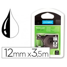 CINTA ROTULADORA D1 12MMX3.5M NYLON NEGRO/BLANCO DYMO S0718040 (Espera 4 dias)