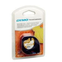 DYMO Cinta LT 12mmx4mt -Negro/Blanco para ropa-IR25 DYMO Cinta LT 12mmx4mt -Negro/Blanco para ropa