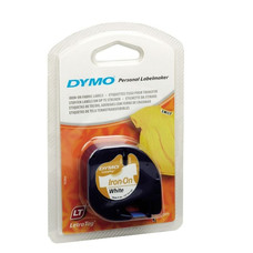 DYMO Cinta LT 12mmx4mt -Negro/Blanco para ropa-IR25 DYMO Cinta LT 12mmx4mt -Negro/Blanco para ropa