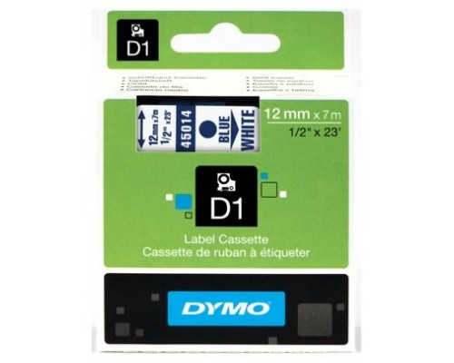 DYMO Cinta LM D1 12mmx7m Azul/blanco