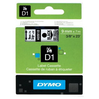 DYMO Cinta LM D1 9mmx7m Negro/transparente-IR25 DYMO Cinta LM D1 9mmx7m Negro/transparente