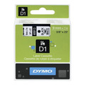 CINTA ROTULADORA DYMO D1 9X7 NEGRO-BLAN-DU30 CINTA ROTULADORA DYMO D1 9X7 NEGRO-BLAN