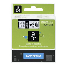 CINTA ROTULADORA DYMO D1 9X7 NEGRO-BLAN-DU25 CINTA ROTULADORA DYMO D1 9X7 NEGRO-BLAN