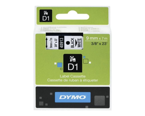 CINTA ROTULADORA DYMO D1 9X7 NEGRO-BLAN-DU30 CINTA ROTULADORA DYMO D1 9X7 NEGRO-BLAN