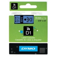 DYMO Cinta LM D1 9mmx7m Negro/azul