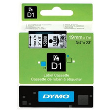 DYMO Cinta LM D1 19mmx7m Negro/transparente-IR25 DYMO Cinta LM D1 19mmx7m Negro/transparente