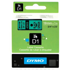 DYMO Cinta LM D1 19mmx7m Negro/verde-IR25 DYMO Cinta LM D1 19mmx7m Negro/verde