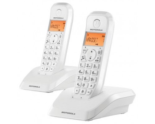 MOTOROLA S1202 Telefono DECT DUO Blanco