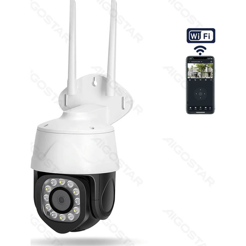 CAMARA VIDEOVIGILANCIA ""BLACK EYES"" WIFI PTZ RESISTENTE AL AGUA BLANCO AIGOSTAR (Espera 4 dias)-SX20 CAMARA VIDEOVIGILANCIA ""BLACK EYES"" WIFI PTZ RESISTENTE AL AGUA BLANCO AIGOSTAR (Espera 4 dias)
