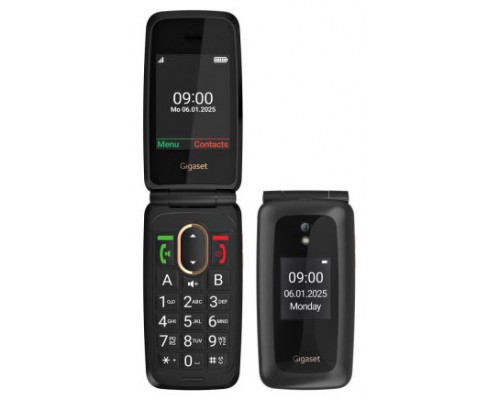Gigaset GL795 7,11 cm (2.8") 142 g Negro Tel&eacute;fono para personas mayores (Espera 4 dias)