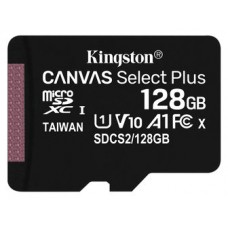 MICRO SD KINGSTON 128GB CL10 UHS-I CANVAS SELECT PLUS