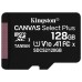 MICRO SD KINGSTON 128GB CL10 UHS-I CANVAS SELECT PLUS