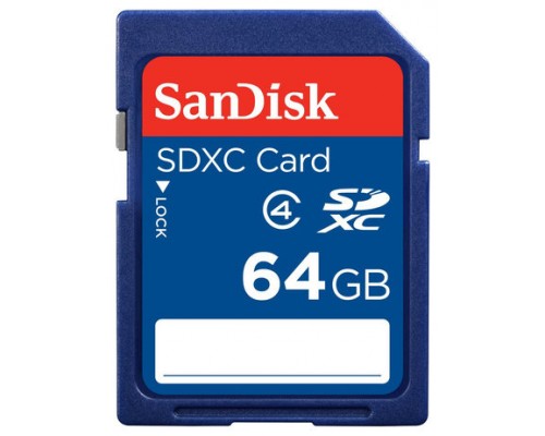 SanDisk 64GB SDXC memoria flash Clase 4 (Espera 4 dias)