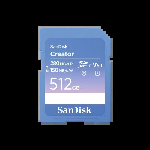 TARJETA SANDISK CREATOR SD UHS-II 512GB (Espera 4 dias)-SX20 TARJETA SANDISK CREATOR SD UHS-II 512GB (Espera 4 dias)